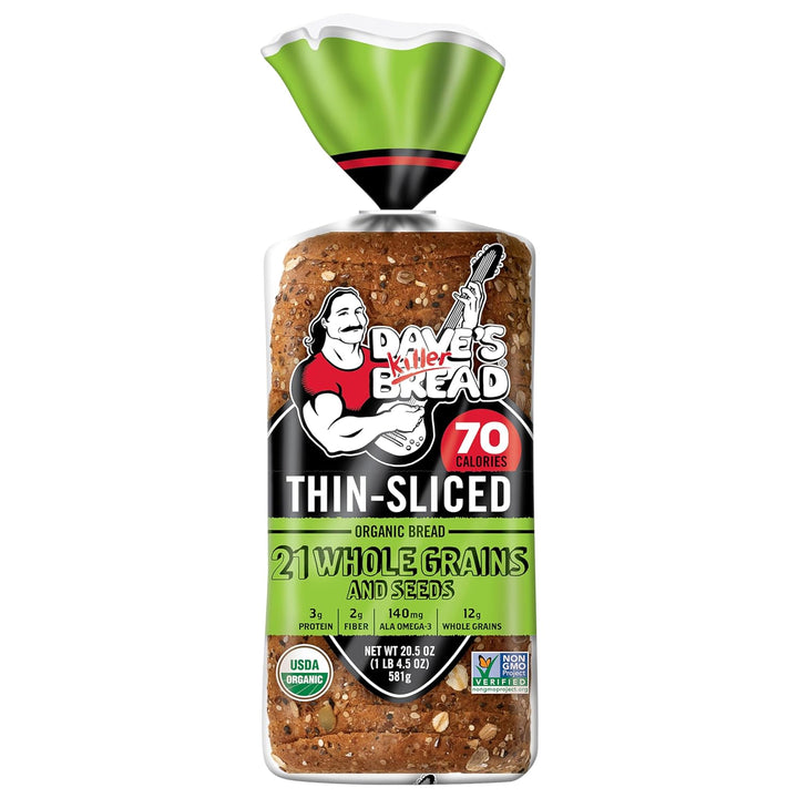 Dave’S Killer Bread Organic 21 Whole Grains and Seeds Bread - 20.5 Oz Loaf