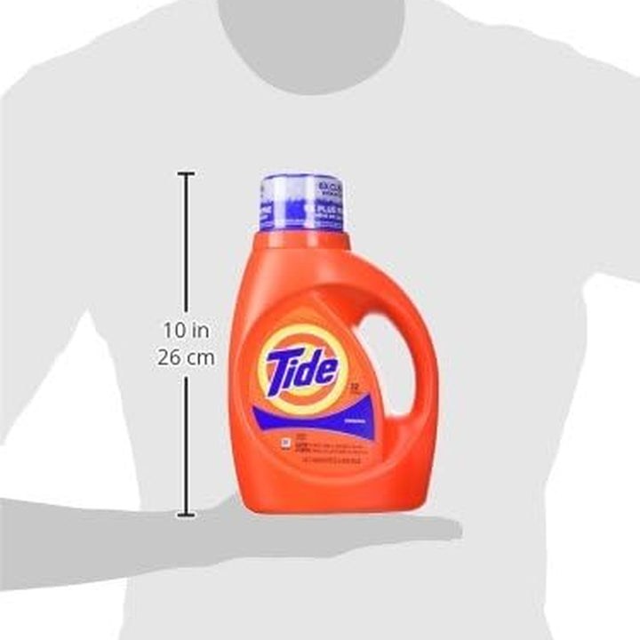 Original Scent He Turbo Clean Liquid Laundry Detergent, 50 Oz, 32 Loads (Packaging May Vary)