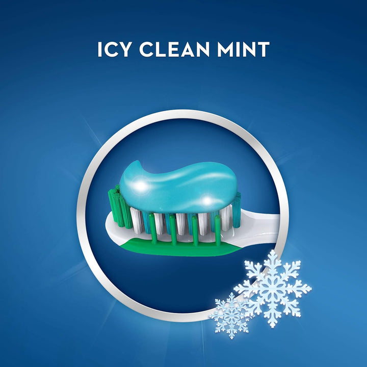 3D White Stain Eraser Whitening Toothpaste, Icy Clean Mint, 2 Count