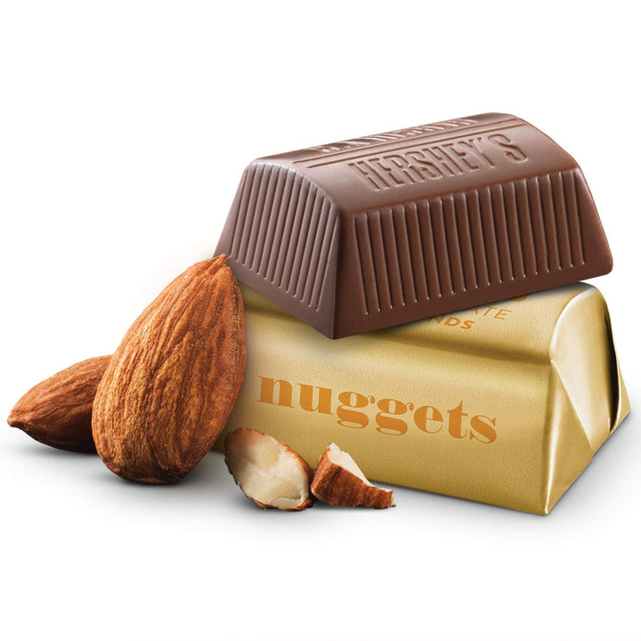 Nuggets Chocolate Candy with Almonds, 10.56 Ounce
