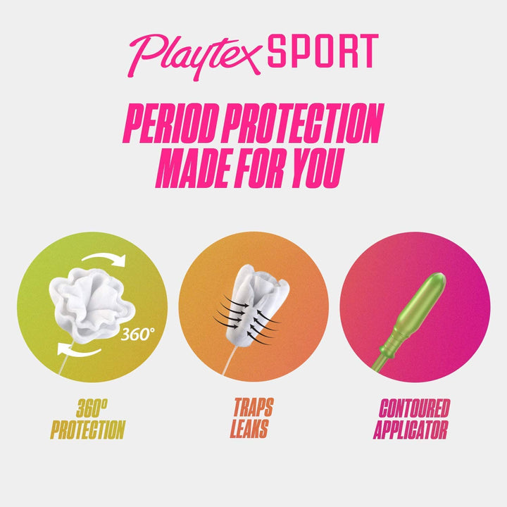Sport Tampons with Flex-Fit Technology, Regular & Super Multi Pack, Unscented - 50Count