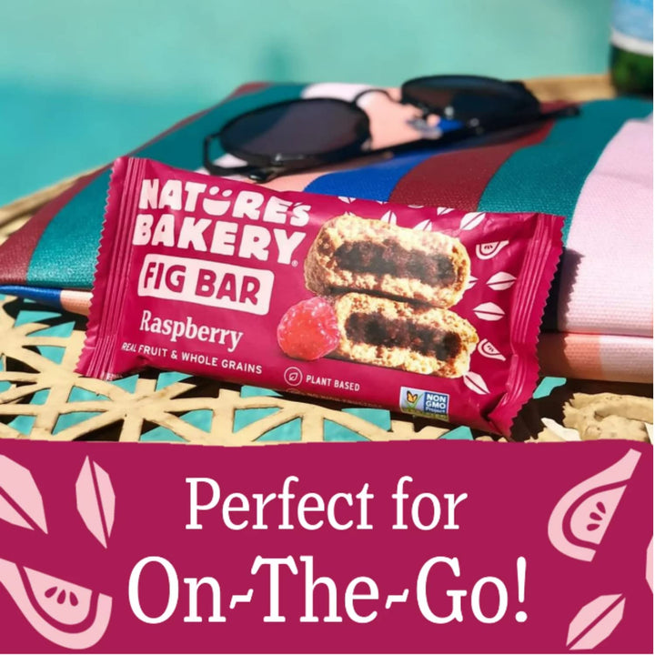 Whole Wheat Fig Bars, Raspberry, Real Fruit, Vegan, Non-Gmo, Snack Bar, 6 Twin Packs, 12 Oz, 1 Box