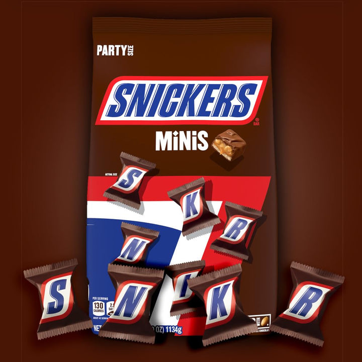 Minis Size Milk Chocolate Candy Bars Bulk Pack, Party Size, 40 Oz Bag