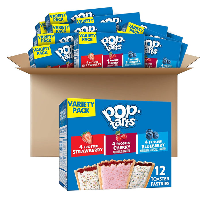 , Breakfast Toaster Pastries, Variety Pack, 15.238Lb Case (72 Count)