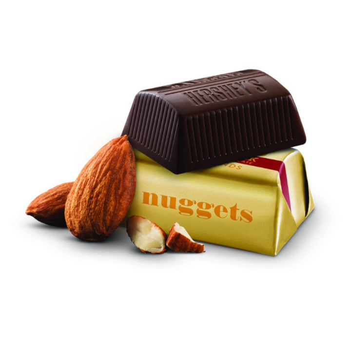 Nuggets Special Dark Chocolate with Almonds, 1 Pound