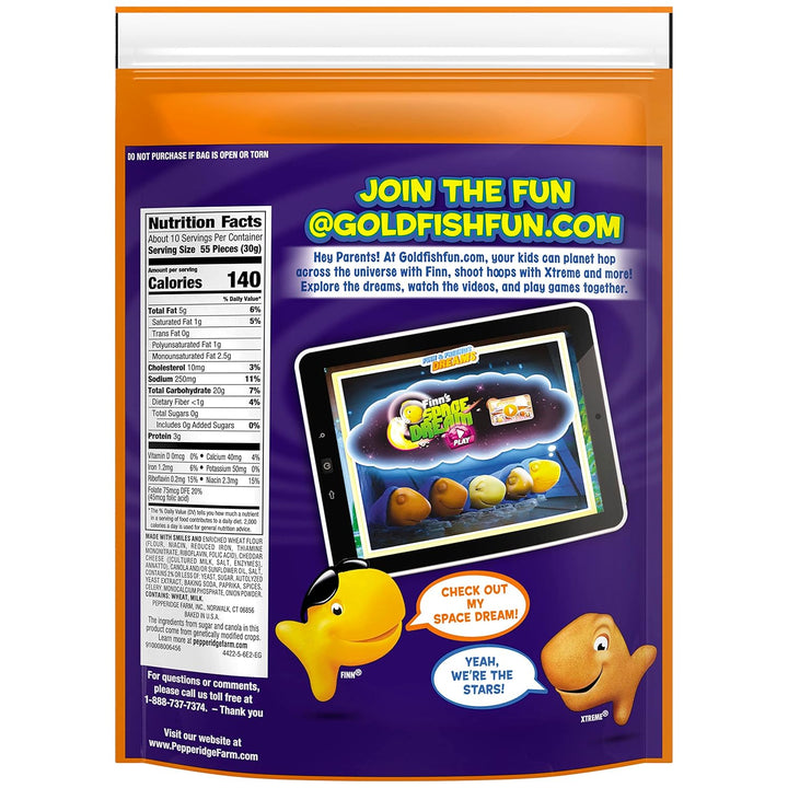 Pepperidge Farm  Cheddar Crackers, 33 Oz. Box, 3-Count 11 Oz. Re-Sealable Bags