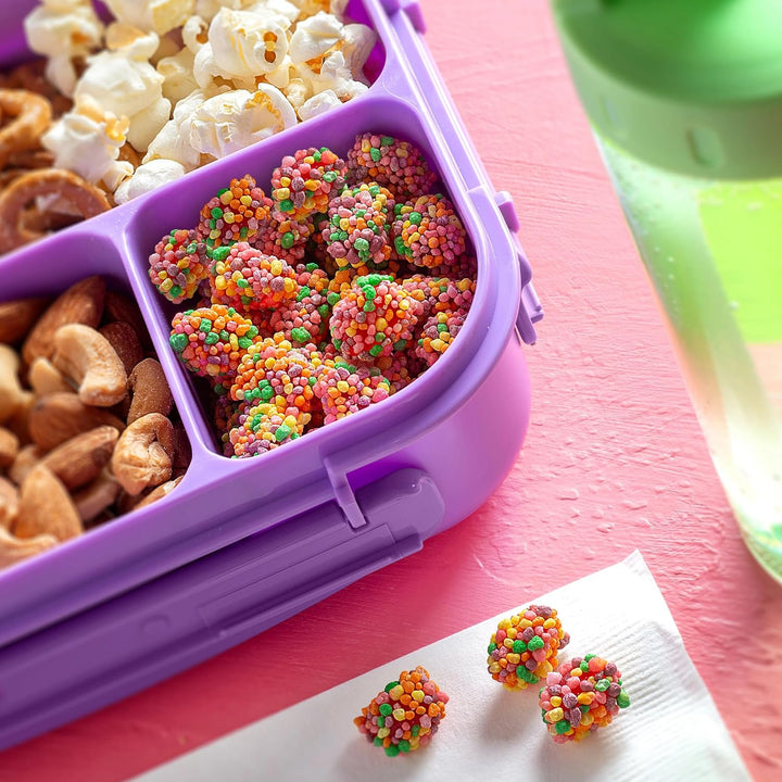 Gummy Clusters, Candy Treat Packs, Rainbow, Crunchy and Gummy, Back to School Sweet Treat, 30 Oz (60 Ct)