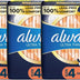 Ultra Thin, Feminine Pads for Women, Size 4, Overnight, with Wings, 40 Count (Pack of 3)