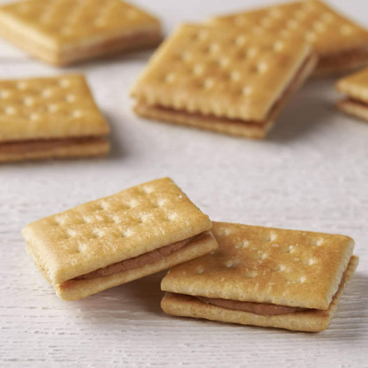 Sandwich Crackers Variety Pack, Single Serve Snack Crackers, Office and Kids Snacks, Peanut Butter on Toasty, Cheddar Cheese on Cheese, 11 Oz, 2 Pack