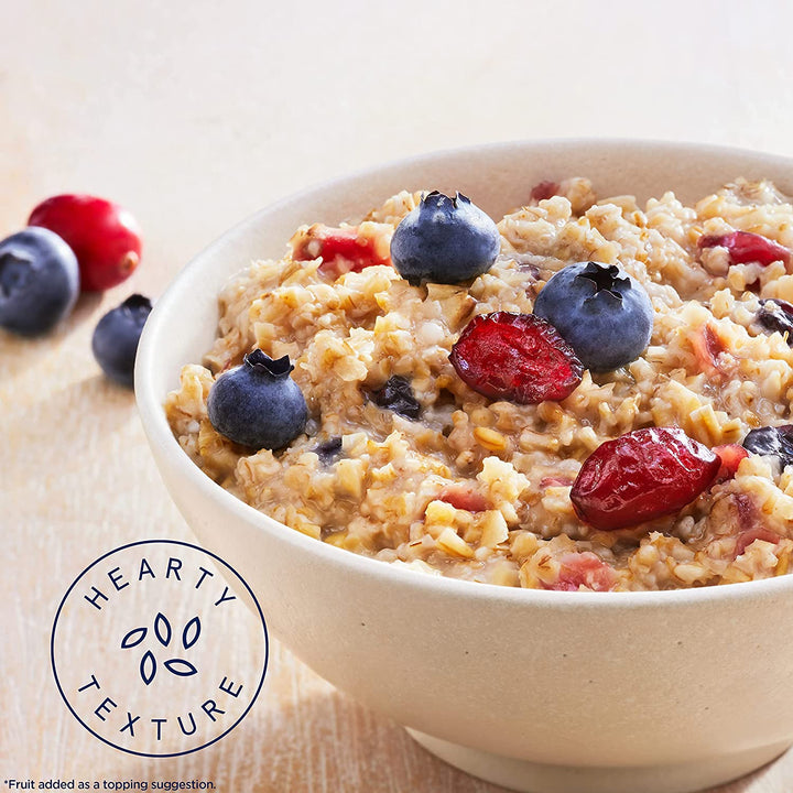 Steel Cut Oats, Quick 3-Minute Oatmeal, Cranberries and Blueberries, Breakfast Cereal, 8 Packets per Box (Pack of 6 Boxes)
