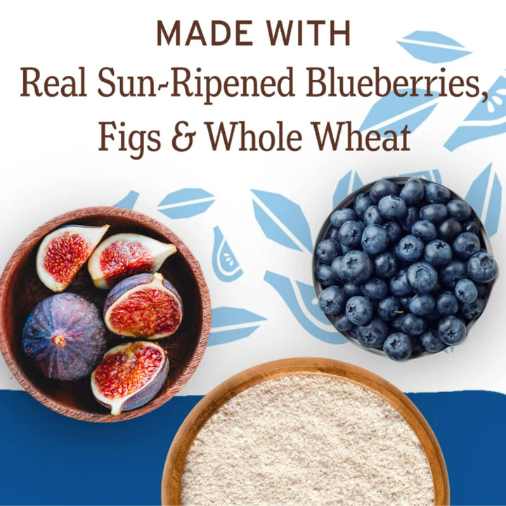 Whole Wheat Fig Bars Variety Pack, Raspberry, Blueberry, Original, Real Fruit, Vegan, Non-Gmo, Snack Bar, 6 Twin Packs, 12 Oz, 3 Boxes