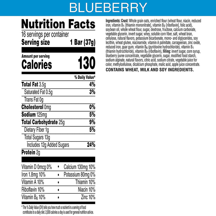 Nutri - Grain Blueberry Cereal Bar - 16 Pack