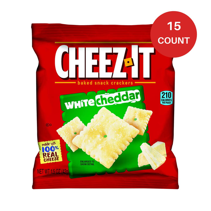 Snack Pack Baked Crackers, White Cheddar, 1.5Oz, 15 Count