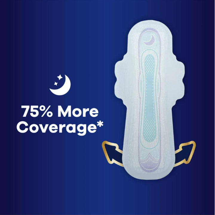 Ultra Thin, Feminine Pads for Women, Size 4, Overnight, with Wings, 40 Count (Pack of 1)