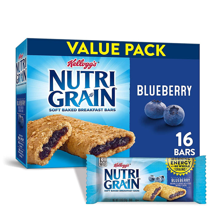 Nutri - Grain Blueberry Cereal Bar - 16 Pack
