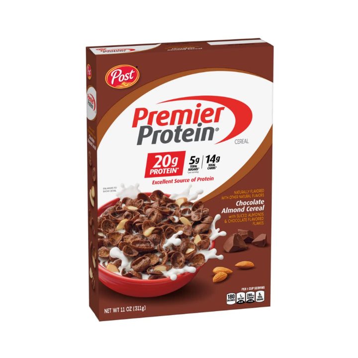 Premier Protein Cereal Variety Pack, Chocolate Almond, Mixes Berry Almond, 11 Oz, 4 Box