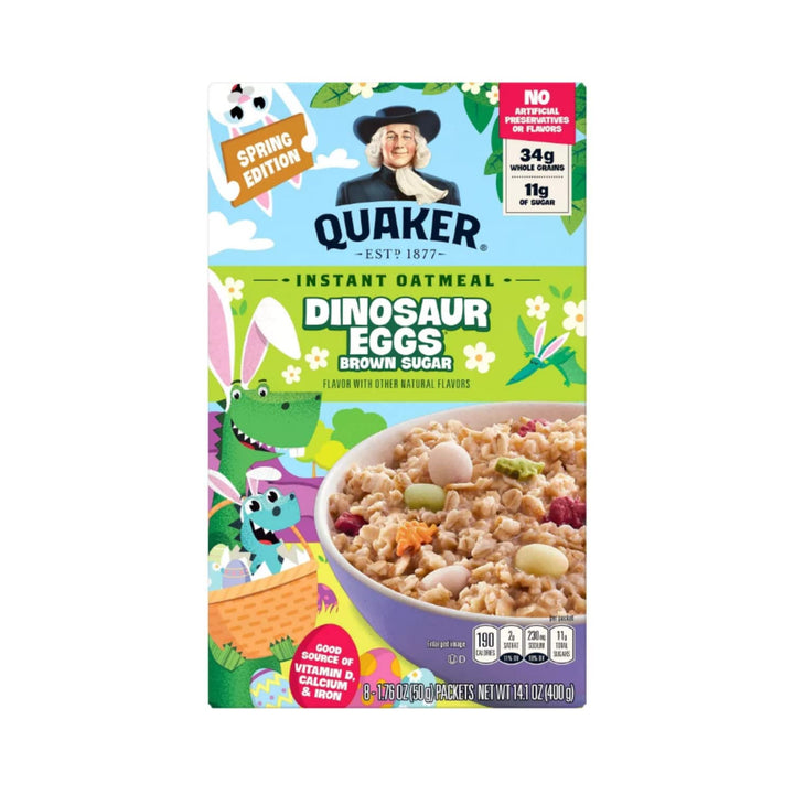 Instant Oatmeal Dinosaur Eggs Brown Sugar, 14.1 Oz, 2 Box