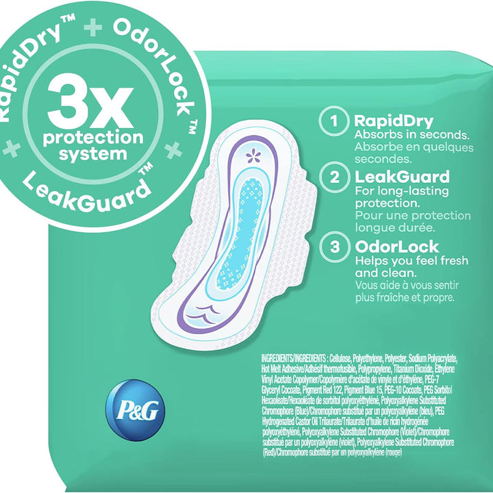 Ultra Thin Size 2 Super Pads with Wings Unscented, 32 Count (Pack of 1)
