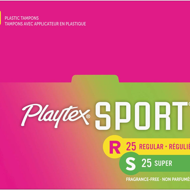 Sport Tampons with Flex-Fit Technology, Regular & Super Multi Pack, Unscented - 50Count