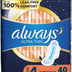 Ultra Thin, Feminine Pads for Women, Size 4, Overnight, with Wings, 40 Count (Pack of 1)